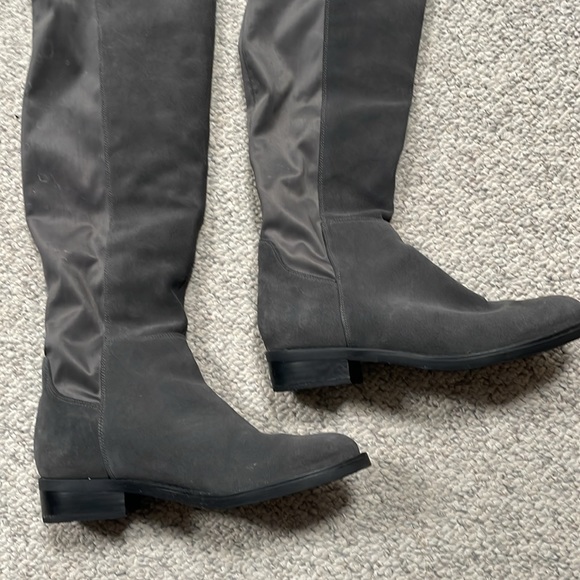 Blondo Over the knee Velma waterproof boot in Gray suede - Picture 2 of 6